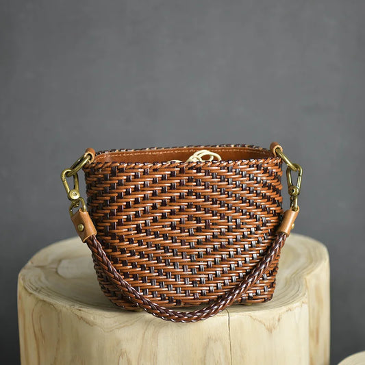 Retro Handwoven Crossbody Bag