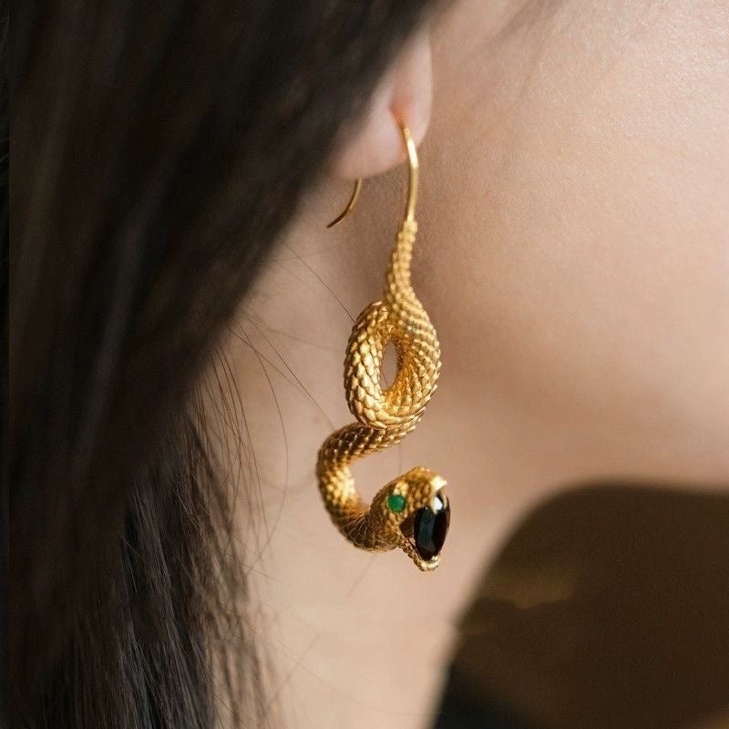 Mystical Snake Dangle Earrings