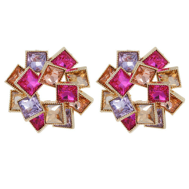 Maze Square Earrings