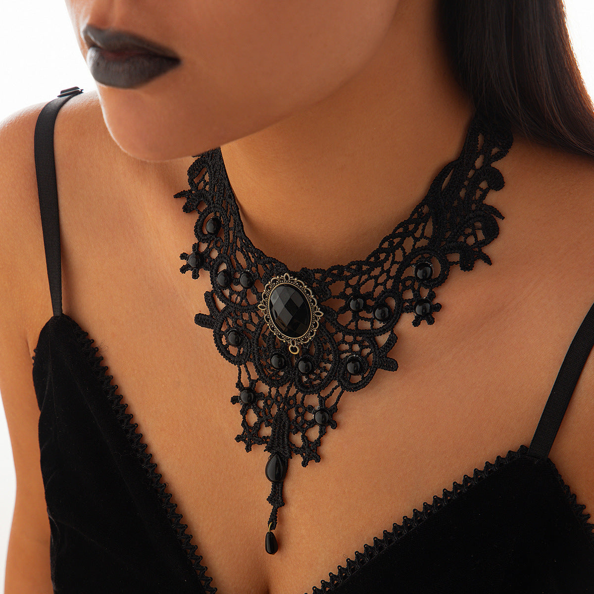 Gothic Lace Necklace