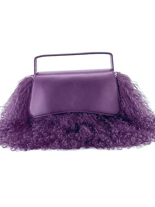 Plush Fuzzy Tassel Bag