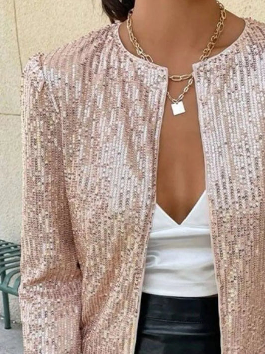 Sequin Long Sleeve Jacket