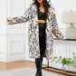 Thermal Leopard Faux Fur Hooded Outerwear