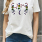 Dancing Skeleton Graphic Cotton Tee