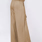 Tied Wide Leg Pants with Pockets