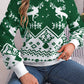 Christmas Element Round Neck Long Sleeve Sweater