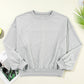 Round Neck Long Sleeve Sweatshirt