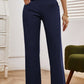 High Waist Wide Leg Pants with Pockets