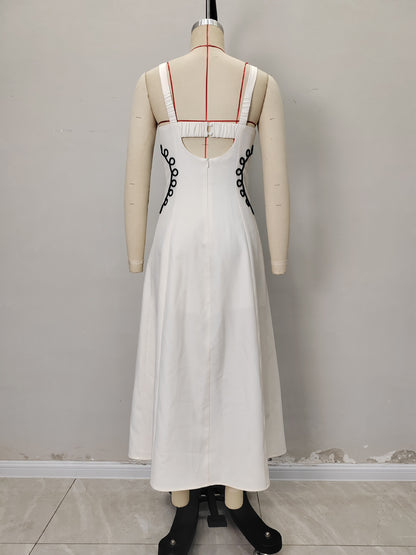 Square Neck Sleeveless Maxi Dress