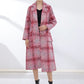 Plaid Long Sleeve Single-Breasted Coat