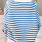 Striped Half Zip Long Sleeve Sweater