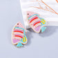 Alloy Bead Fish Shape Stud Earrings