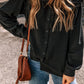 Ruffled Button Up Long Sleeve Shirt