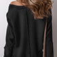 Exposed Seam Long Sleeve Sweatshirt