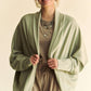 Dolman Long Sleeve Open Front Jacket