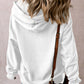 Drawstring Pocketed Long Sleeve Hoodie