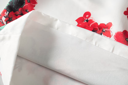 Floral Print Round Neck Sleeveless Mini Dress