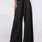 Tied Wide Leg Pants with Pockets