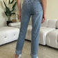 Judy Blue Full Size High Waist Cuff Hem Skinny Jeans