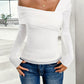 Ruched Asymmetrical Long Sleeve T-Shirt