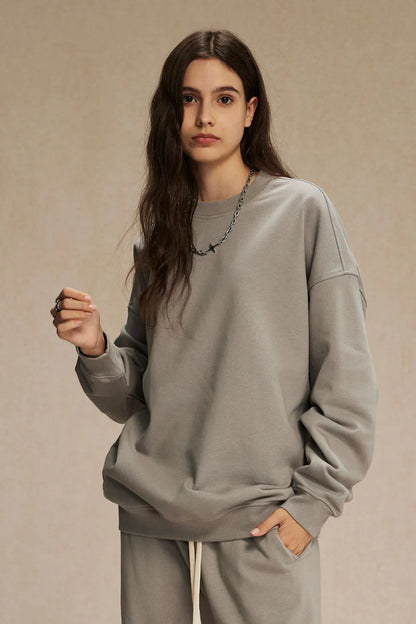 Round Neck Long Sleeve Sweatshirt
