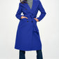 Coalition LA Double-Breasted Longline Coat with Belt