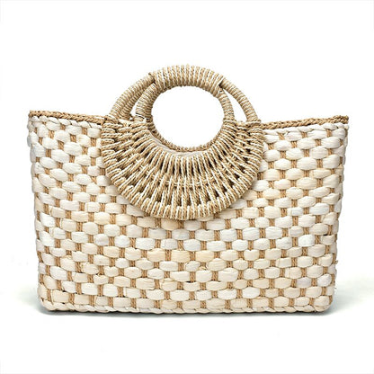 Handwoven Straw Handbag