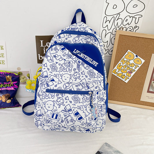Cute Graffiti Print Backpack