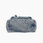 Adjustable Strap Denim Crossbody Bag