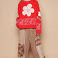 Flower Lace Patch Long Sleeve Sweater