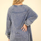 Mineral Washed Oversized A-Line Mini Dress