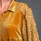 Sequin Detail Tiered Back Half Sleeve Shirt