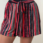High Waisted Striped Shorts