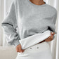 Round Neck Long Sleeve Sweatshirt