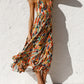 Printed Sleeveless Midi Cami Dress