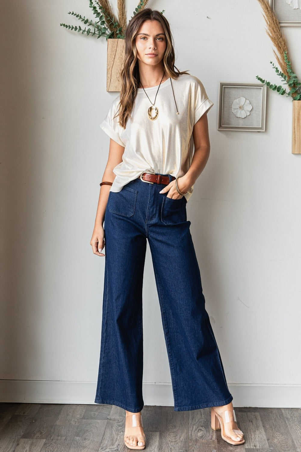 High Waist Wide Leg Jeans