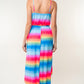 Ombre Striped Midi Cami Dress