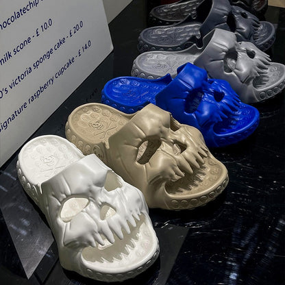 Halloween Skull Slippers