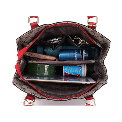 6 Pcs Vintage PU Leather Shoulder Bag Set