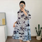 Miyake Pleated Oversize Shirt Dress