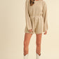 MABLE Round Neck Long Sleeve Sweater Romper