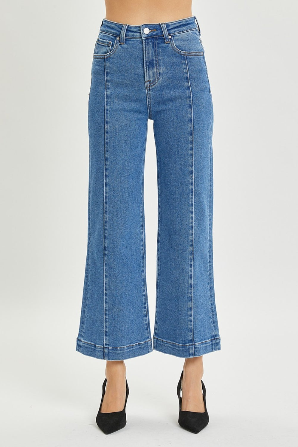 RISEN High Rise Wide Leg Jeans