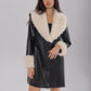 Fuzzy Long Sleeve Longline Coat