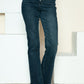 Judy Blue Button Fly Hem Destroy Straight Jeans