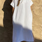 Slit Textured Short Sleeve Cover-Up Dress