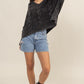 Cable Knit V-Neck Dropped Shoulder Oversized Sweater