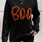 BOO Round Neck Long Sleeve Sweater