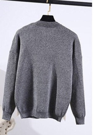 2Pcs Embellished Sweater & Pants Set