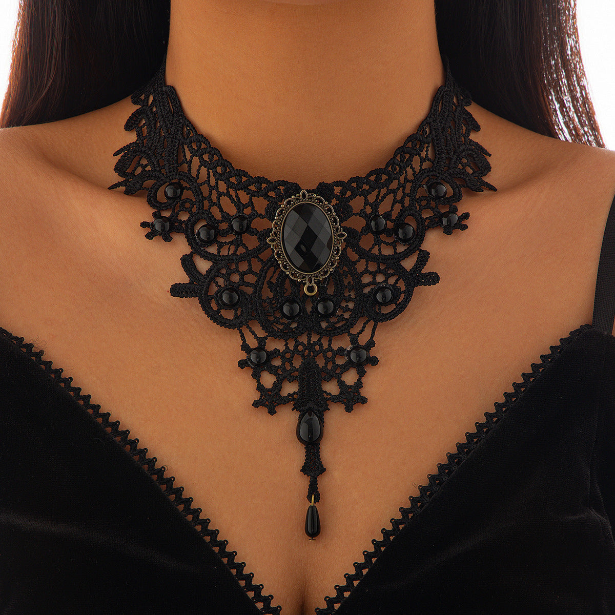 Gothic Lace Necklace