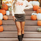 BOO Round Neck Long Sleeve Sweater